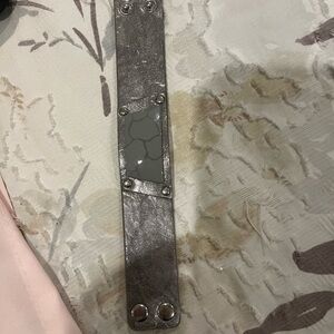 Silver Wearable Tech Band